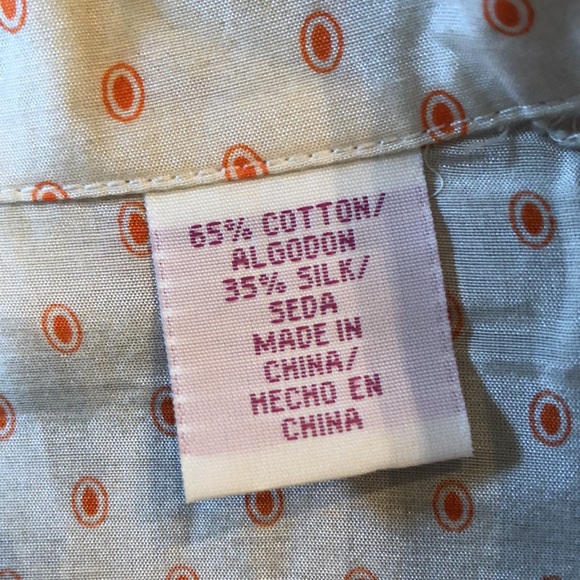 🐧Vintage Penguin Lightweight Cotton Silk long sleeve convert button cuffs blouse - Picture 10 of 13